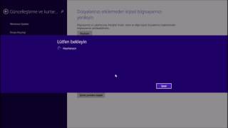 Windows 81 Fabrika Ayarlarına Döndürme  SıfırlamaSürücüye Format Atma [upl. by Karab]