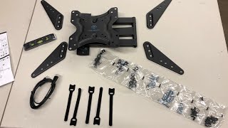 TV Wall mount unboxing and install Review [upl. by Ahsikel]