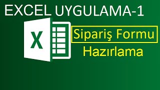 Excel Ör Uygulama  1  Sipariş Teklif Formu [upl. by Corso877]