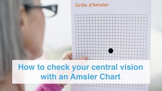 How to check your central vision with an Amsler Chart [upl. by Benenson]