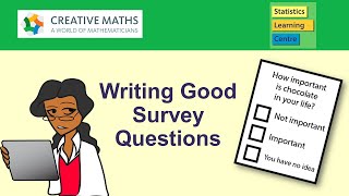 Writing Good Survey Questions  Statistics Help [upl. by Ayanad964]