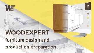 WOODEXPERT  3D CAD software for furniture design and production preparation [upl. by Jerrie]