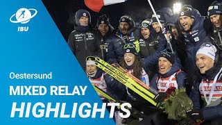 BMW IBU World Cup Biathlon Oestersund  Mixed Relay [upl. by Nehemiah]