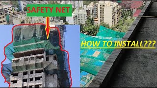 Building Safety Net  Installation  Watch before selecting net for your building [upl. by Nyram]