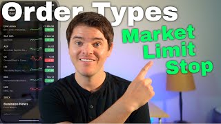 Stock Market Order Types Explained Market Limit Stop Stop Limit Trailing Stop [upl. by Soloma]