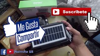 Radio Solar FM AM SW Bluetooth con Linterna [upl. by Toiboid]