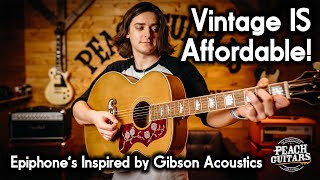 Epiphones Greatest Acoustics Yet The New Inspired by Gibson Range DELIVERS [upl. by Chelsy]