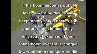 BilJax 3632T Boom Lift Safety amp Operational Instruction Video Part 2 [upl. by Parrnell]