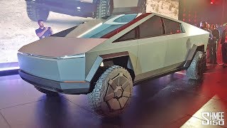 Check Out the TESLA CYBERTRUCK  FIRST LOOK amp RIDE [upl. by Annel]