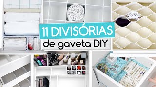 Divisórias de Gavetas  11 ideias DIY [upl. by Rodrigo]