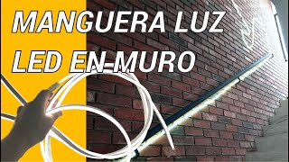 LUZ LED EN MURO COMO HACERLO [upl. by Furie]