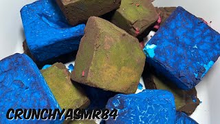 Red amp Blue Dyed Gym Chalk  Sleep Aid  Oddly Satisfying  ASMR [upl. by Lourdes]