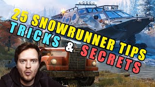 25 ESSENTIAL SnowRunner tips tricks amp secrets [upl. by Medarda]