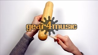 Wooden Guiro by Gear4music [upl. by Ardnasela375]