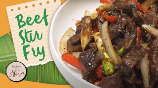 Beef Stir Fry With Onions And Peppers [upl. by Yakcm]