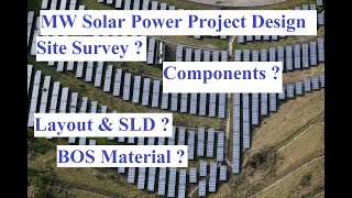 MW Solar Power Plant Design  How To Design MW Solar Plants  Solar System Project [upl. by Ahsinev258]