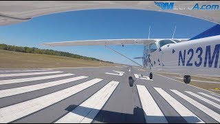 Gusty Crosswind Landings  MzeroA Flight Training [upl. by Teresina]