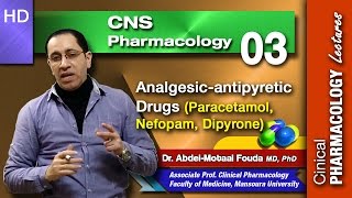 CNS Pharmacology Ar  03  Analgesicantipyretic drugs [upl. by Shanan489]