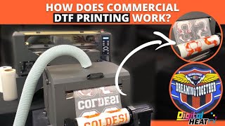 How Does Commercial DTF Printing Work  DTF12H2 Demonstration [upl. by Yrffej776]