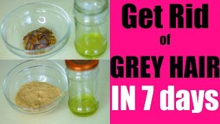 Get Rid of Grey Hair Naturally in 7 Days  SuperPrincessjo [upl. by Sirotek]