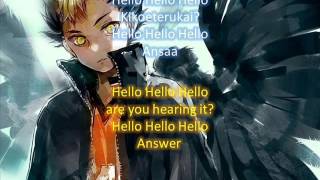 Haikyuu Opening 1 full lyrics Eng and Romaji Subtitles [upl. by Whiting]