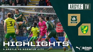 Plymouth Argyle v Norwich City highlights [upl. by Engelbert]