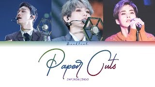 EXO CBX  Paper Cuts JPNROMINDO Color Coded Lyrics가사 [upl. by Shishko]