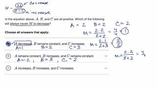 Algebraic properties  Worked example  Praxis Core Math  Khan Academy [upl. by Ailadgim]