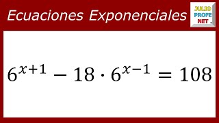 ECUACIONES EXPONENCIALES  Ejercicio 11 [upl. by Krauss415]