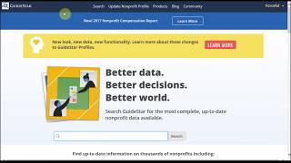 US IRS Form 990 Nonprofits Guidestar Search [upl. by Ika]