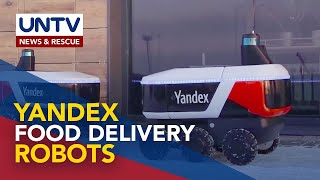 Yandex robots nagsimula nang gamitin sa delivery service sa Russia [upl. by Tlihcox59]