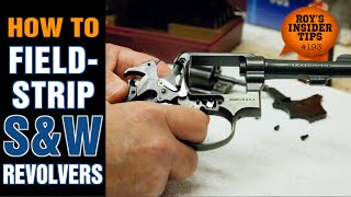 How To FieldStrip SampW Revolvers [upl. by Aknahs]