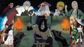 Naruto Shippuden 385Orochimaru Using Edo Tensei To Revive 4 Hokage [upl. by Eelessej]