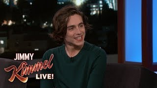 Timothée Chalamet on Oscar Nomination amp Meeting Celebrities [upl. by Aslehc3]