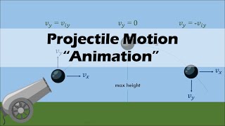 PROJECTILE MOTION  Physics Animation [upl. by Leissam]