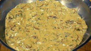 Creamy Garlic Mushroom Sauce  How To Make Recipe [upl. by Oinotnaesoj]