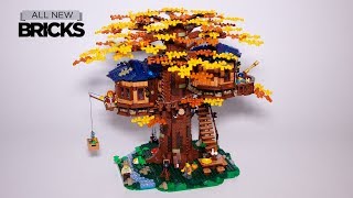 Lego Ideas 21318 Treehouse Speed Build [upl. by Trixie877]