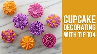 How to Decorate Buttercream Flower Cupcakes [upl. by Ttekcirc471]