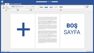 Yeni bir sayfa eklemek  Microsoft Word [upl. by Renrut]