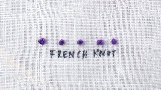 How to do a French Knot [upl. by Elreath]