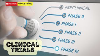 Clinical Trials in Pharmacovigilance An overview Interventional study Drug Development process [upl. by Ailegave]