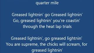 Greased Lightning Lyrics [upl. by Aikimat720]