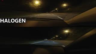 Osram H7 Halogen vs Osram H7 LEDriving gen2 [upl. by Perrine204]