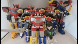 Hasbro Dino Megazord Review amp Comparison  Mighty Morphin Power Rangers [upl. by Nairehs]