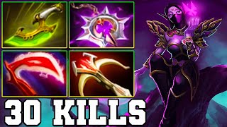 Ultra Kills amp 30 Kills TA  Templar Assassin Dota 2 New Meta 737 Guide Carry Gameplay Item Build [upl. by Kenwrick]