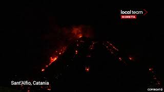 LIVE Etna nuova eruzione in corso diretta video [upl. by Eecart]