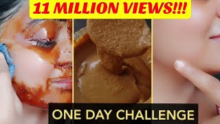 One Days Challenge  Skin Brightening at Home   Visible Spotless Glowing Skin After One Use [upl. by Seely]