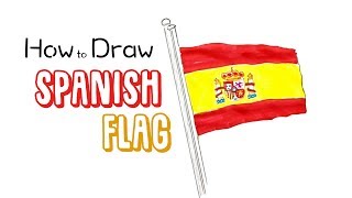 How to Draw the Spanish Flag [upl. by Akerahs803]