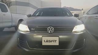 How To Easily Install H7 Low Beam LASFIT LED Headlight Bulbs On A 2012 Volkswagen Jetta GLI [upl. by Dahraf]