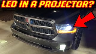 IS IT WORTH PUTTING LED BULBS IN PROJECTOR HEADLIGHTS   MUST SEE [upl. by Nesline141]